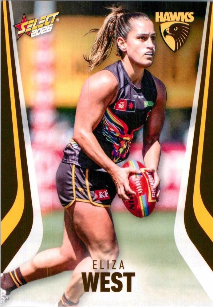 Eliza West #254 Hawthorn Hawks | 2026 Select AFL Footy Stars | Trading Card