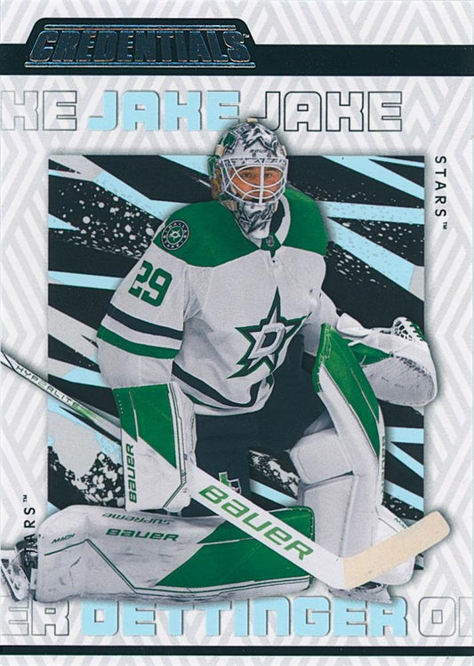 Jake Oettinger #25 Dallas Stars | 2023-24 Upper Deck Credentials | NHL Trading Card