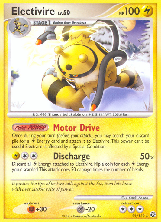 Electivire 25/132 Rare | Secret Wonders | Pokemon Card