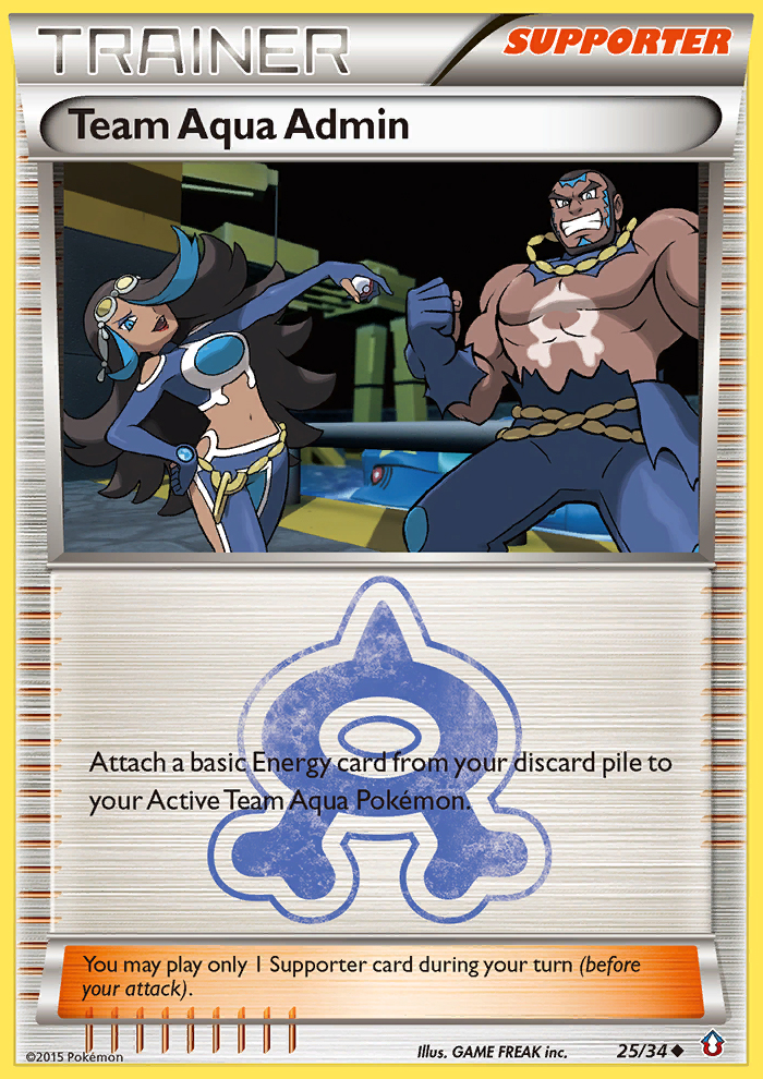 Team Aqua Admin 25/34 Uncommon | Double Crisis | Pokemon Card