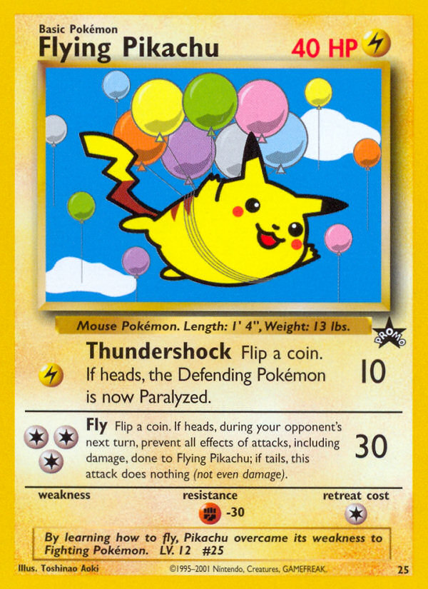 Flying Pikachu 25/53 Promo | Wizards Black Star Promos | Pokemon Card