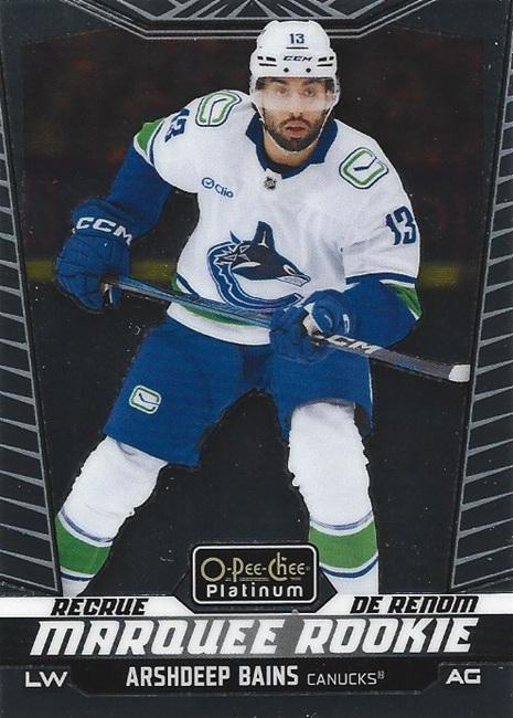 Arshdeep Bains #261 Vancouver Canucks | 2024-25 O-Pee-Chee Platinum | NHL Trading Card