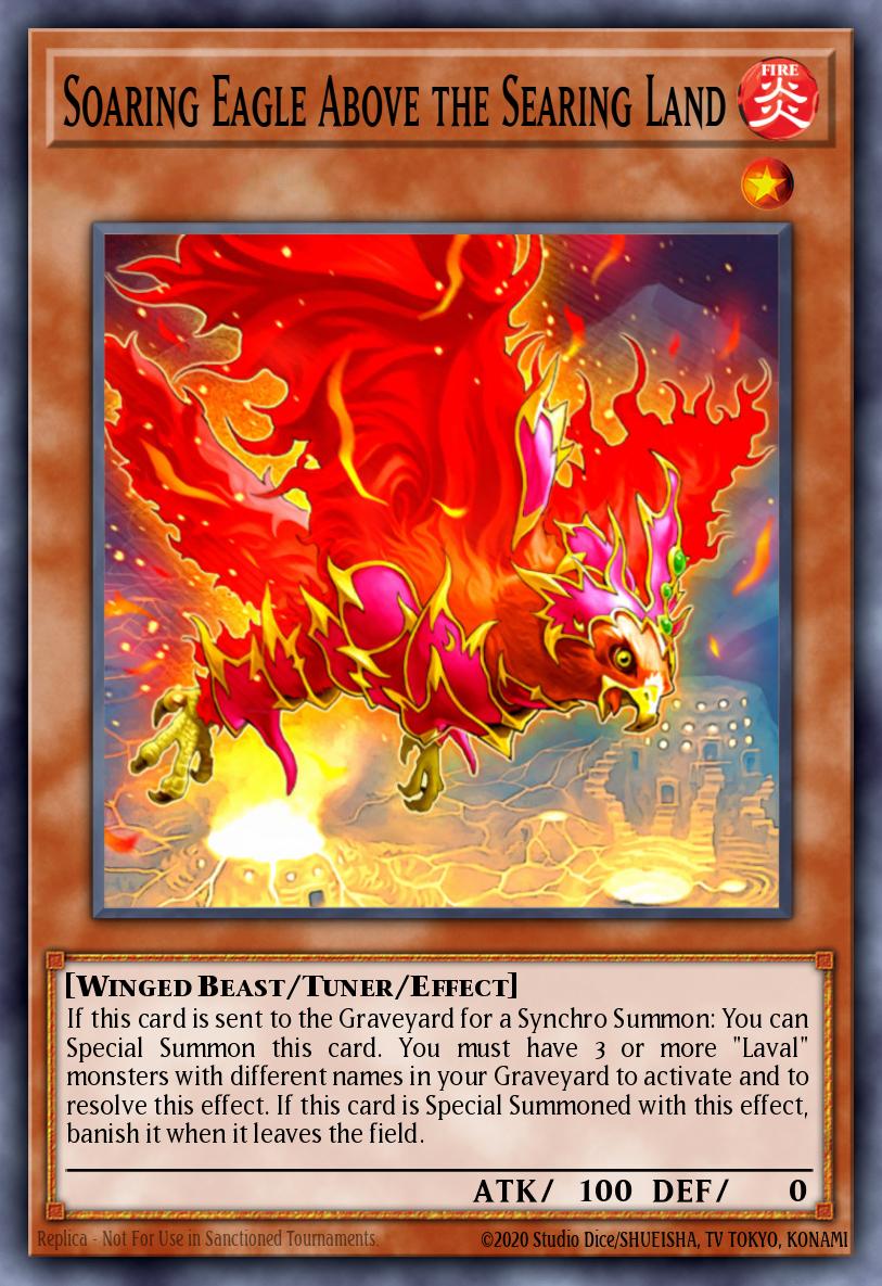 yugioh land cards Soaring Eagle Above the Searing Land - HA05-EN008 Super Rare