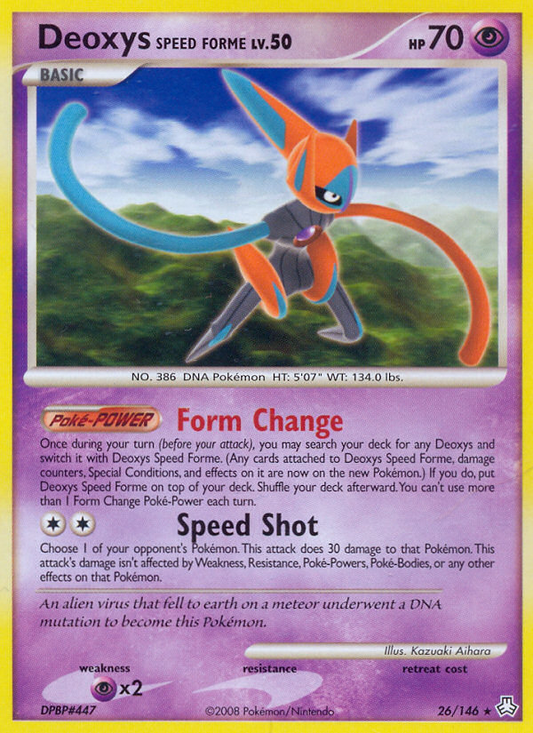 Deoxys Speed Forme 26/146 Rare | Legends Awakened | Pokemon Card