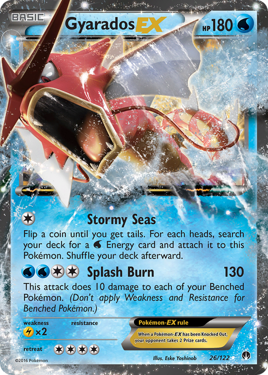 Gyarados-EX 26/122 Rare Holo EX | BREAKpoint | Pokemon Card