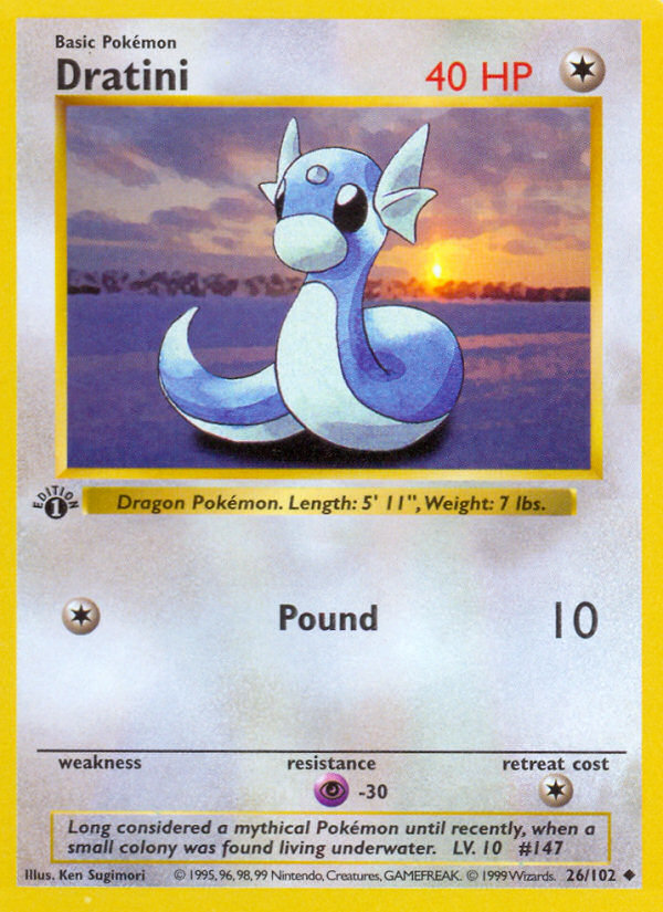 Dratini 26/102 Uncommon | Base | Pokemon Card