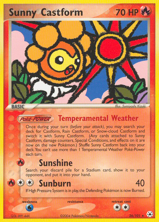 Sunny Castform 26/101 Rare | Hidden Legends | Pokemon Card