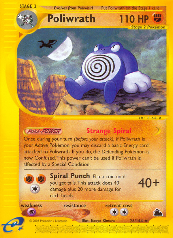 Poliwrath 26/144 Rare | Skyridge | Pokemon Card