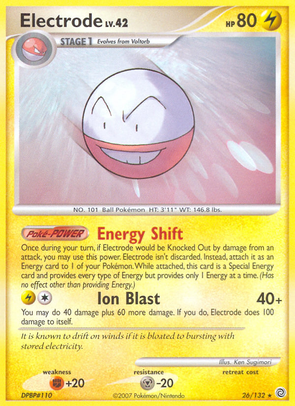Electrode 26/132 Rare | Secret Wonders | Pokemon Card