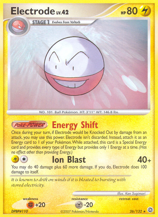 Electrode 26/132 Rare | Secret Wonders | Pokemon Card