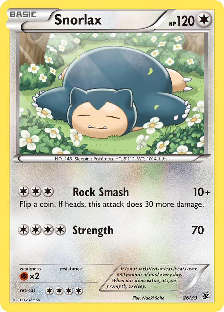 Snorlax 26/39 | Kalos Starter Set | Pokemon Card