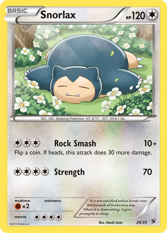 Snorlax 26/39 | Kalos Starter Set | Pokemon Card