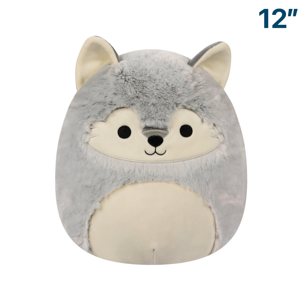 Willy the Grey Wolf ~ 12" FuzzAMallows Squad Wave 16 B Squishmallow Plush ~ PRE-ORDER ~ Limit ONE Per Customer