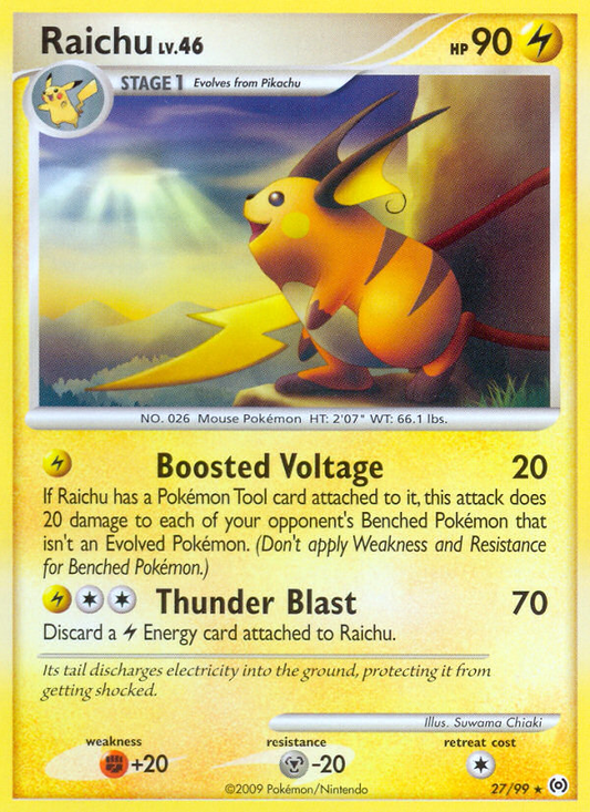 Raichu 27/99 Rare | Arceus | Pokemon Card