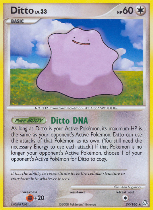 Ditto 27/146 Rare | Legends Awakened | Pokemon Card