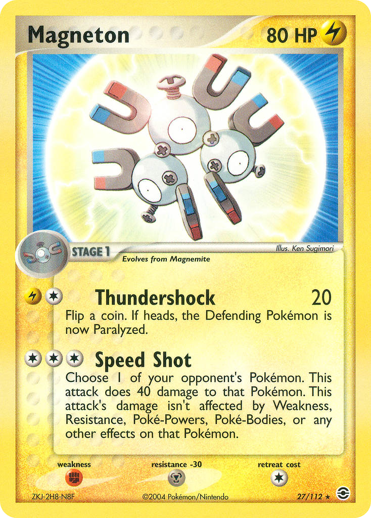 Magneton 27/112 Rare | FireRed & LeafGreen | Pokemon Card