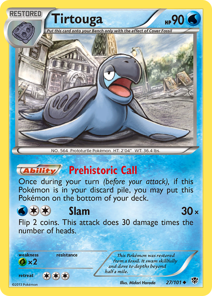 Tirtouga 27/101 Uncommon | Plasma Blast | Pokemon Card