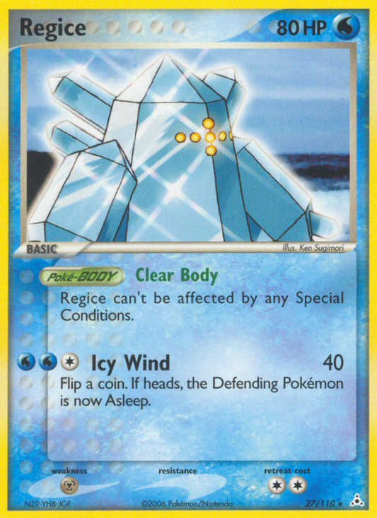 Regice 27/110 Rare | Holon Phantoms | Pokemon Card