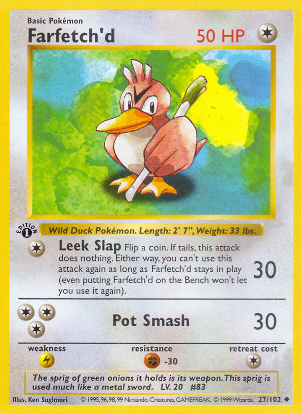 Farfetch'd 27/102 Uncommon | Base | Pokemon Card