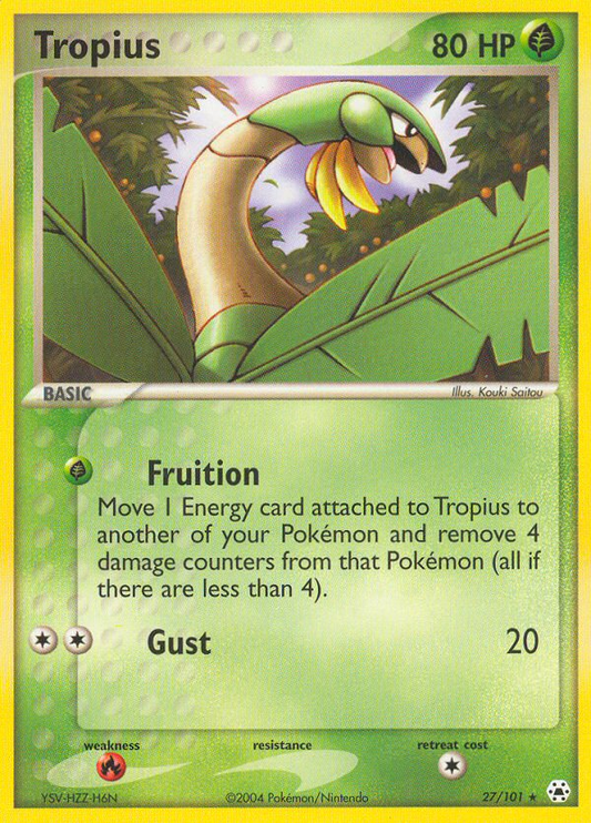 Tropius 27/101 Rare | Hidden Legends | Pokemon Card