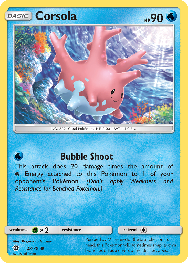 Corsola 27/70 Common | Dragon Majesty | Pokemon Card