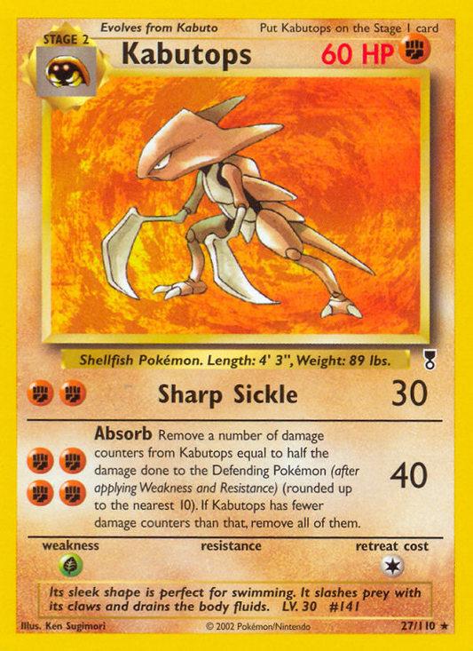 Kabutops 27/110 Rare | Legendary Collection | Pokemon Card