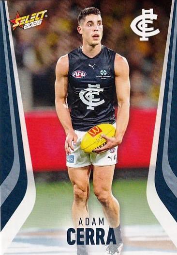 Adam Cerra #28 Carlton Blues | 2026 Select AFL Footy Stars | Trading Card