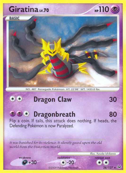 Giratina 28/127 Rare | Platinum | Pokemon Card