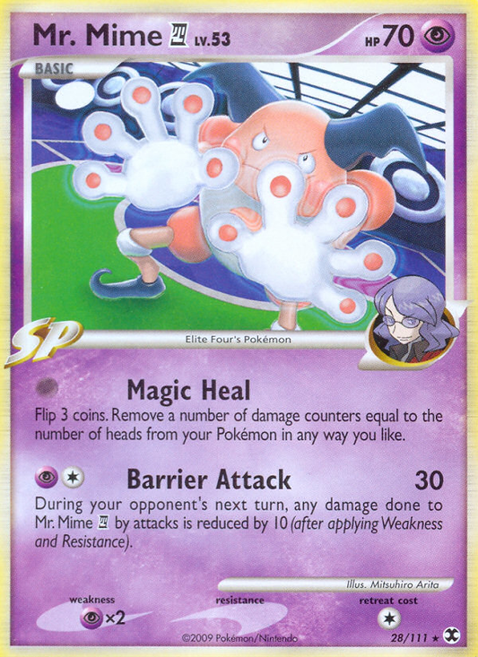 Mr. Mime E4 28/111 Rare | Rising Rivals | Pokemon Card