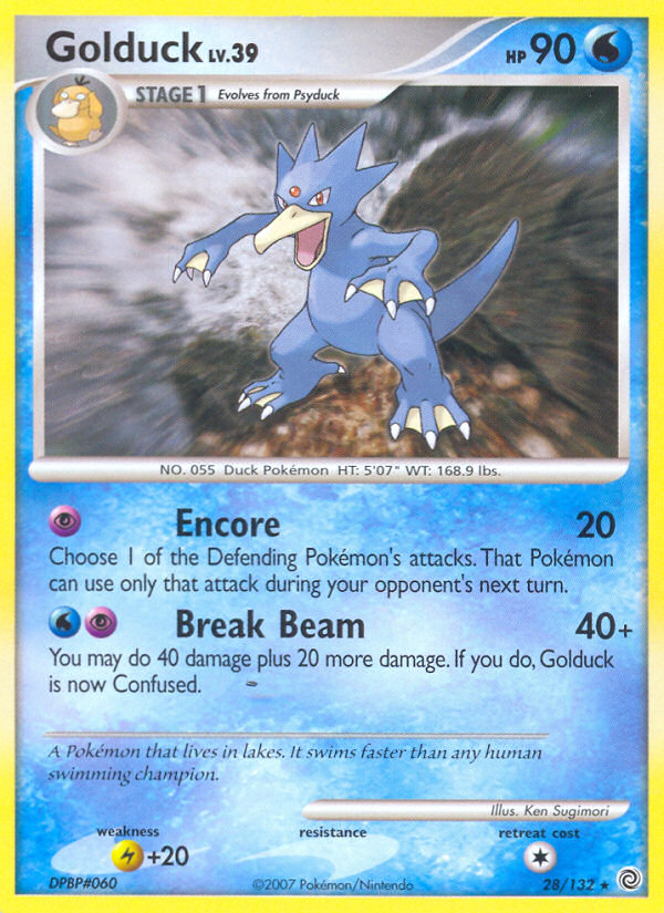 Golduck 28/132 Rare | Secret Wonders | Pokemon Card