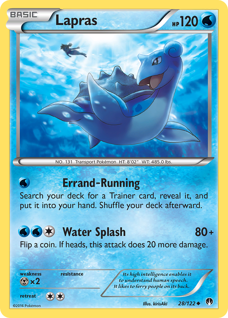 Lapras 28/122 Uncommon | BREAKpoint | Pokemon Card