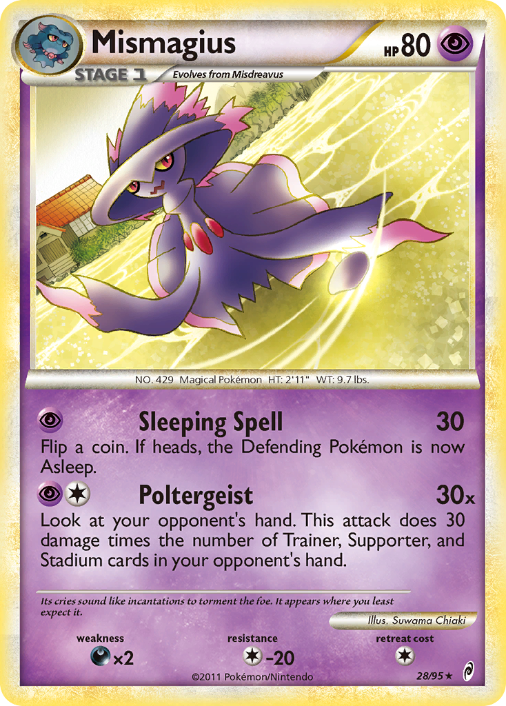 Mismagius 28/95 Rare | Call of Legends | Pokemon Card