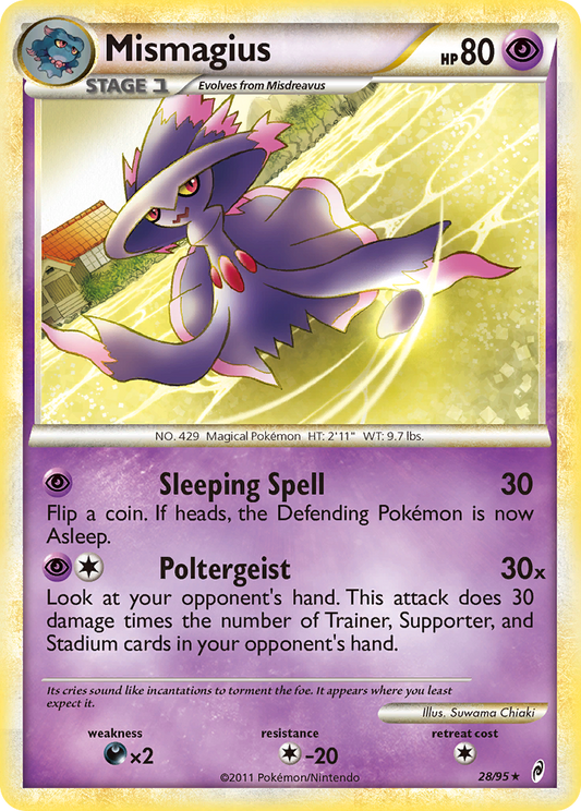 Mismagius 28/95 Rare | Call of Legends | Pokemon Card