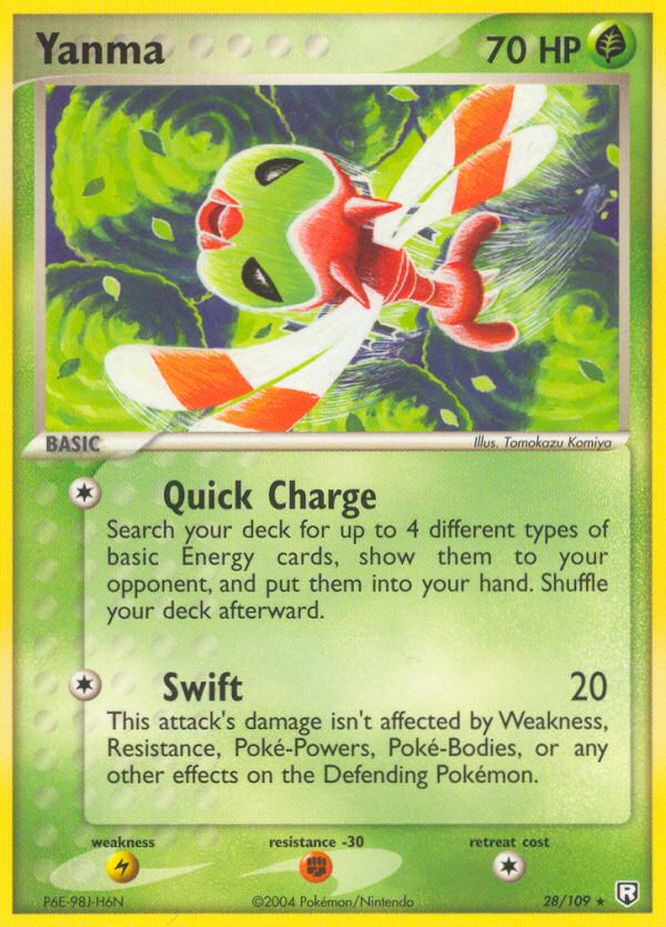 Yanma 28/109 Rare | Team Rocket Returns | Pokemon Card