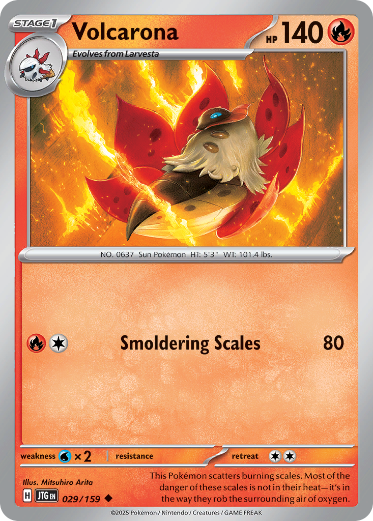 Volcarona 29/159 Uncommon | Journey Together | Pokemon Card