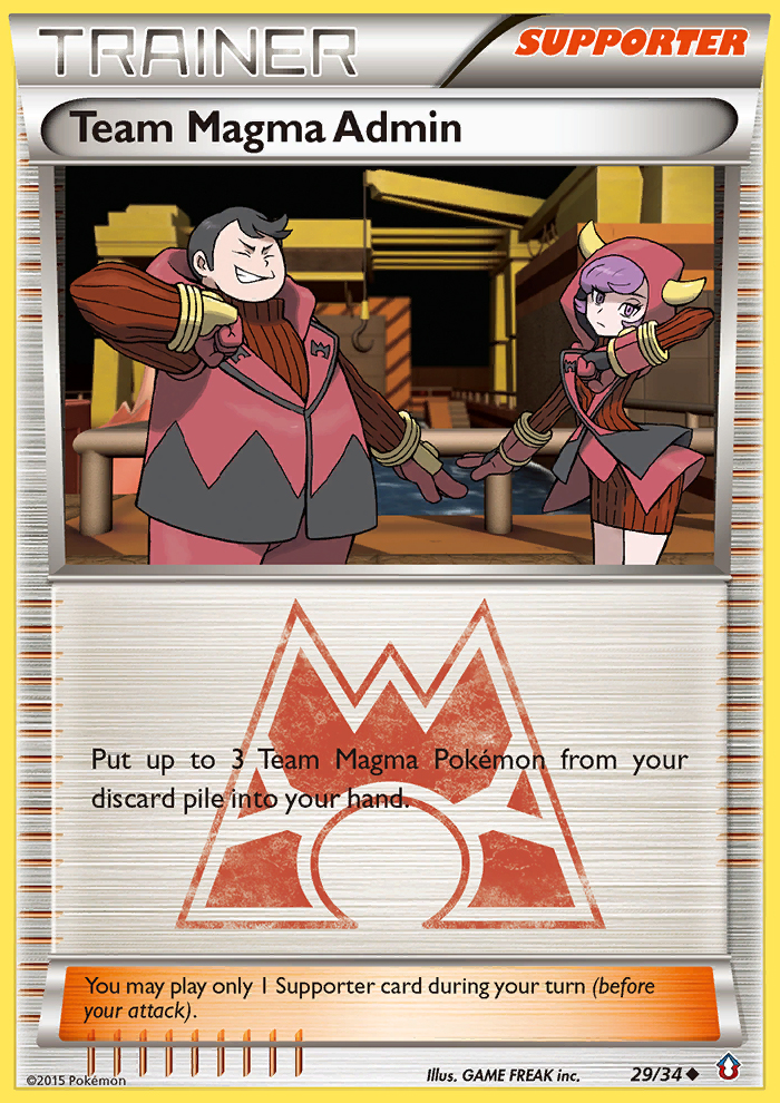 Team Magma Admin 29/34 Uncommon | Double Crisis | Pokemon Card