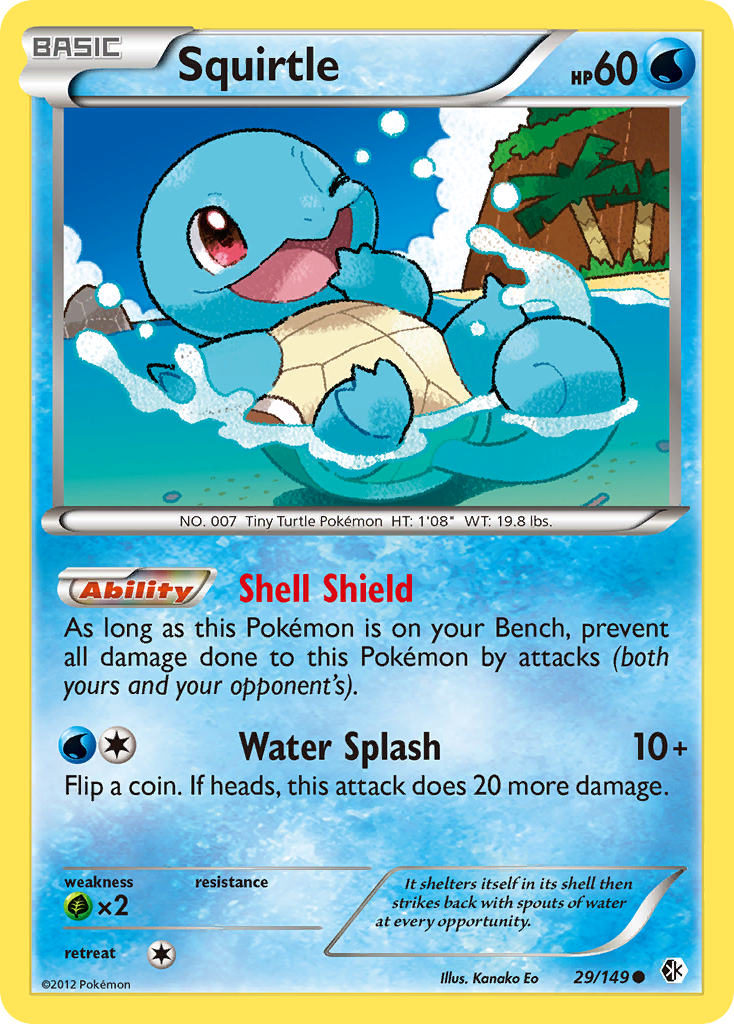 Squirtle 29/149 Common | Boundaries Crossed | Pokemon Card
