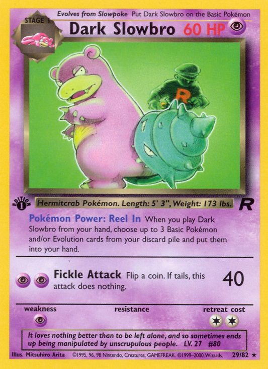 Dark Slowbro 29/82 Rare | Team Rocket | Pokemon Card