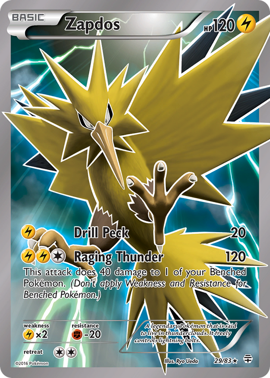 Zapdos 29/83 Rare Holo | Generations | Pokemon Card