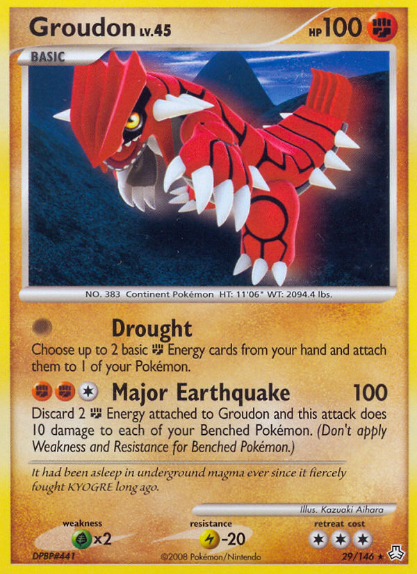Groudon 29/146 Rare | Legends Awakened | Pokemon Card