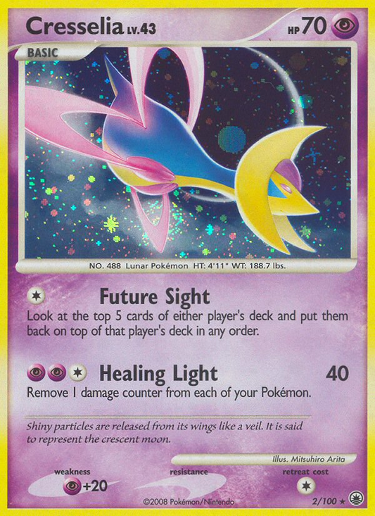 Cresselia 2/100 Rare Holo | Majestic Dawn | Pokemon Card