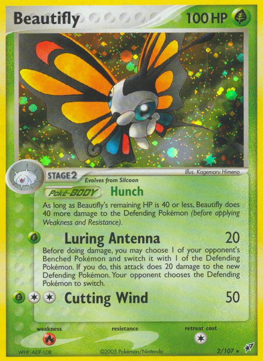Beautifly 2/107 Rare Holo | Deoxys | Pokemon Card