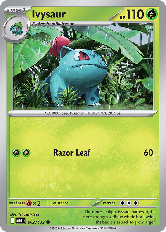 Ivysaur 2/132 Common | Mega Evolution | Pokemon Card