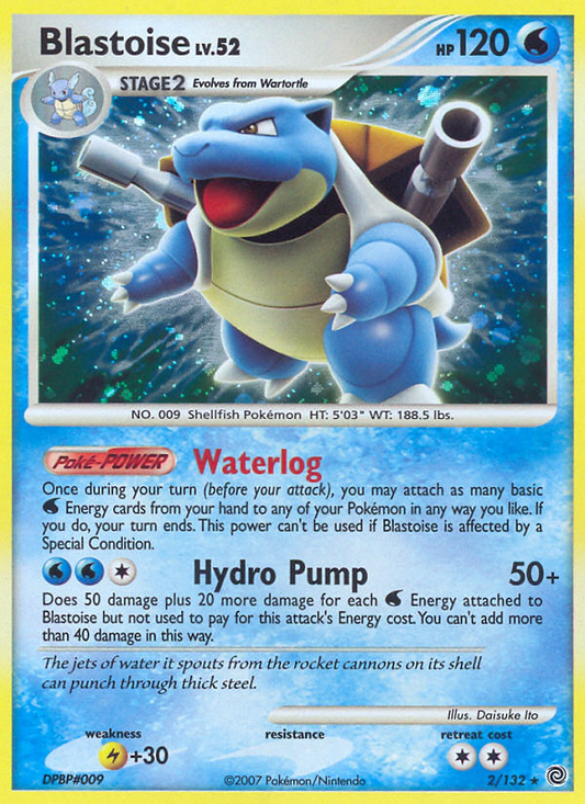 Blastoise 2/132 Rare Holo | Secret Wonders | Pokemon Card