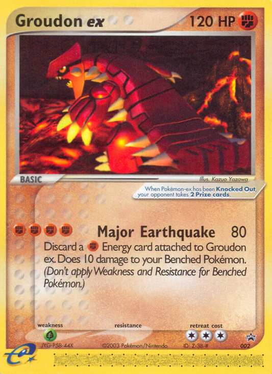 Groudon ex #2 Promo | Nintendo Black Star Promos | Pokemon Card