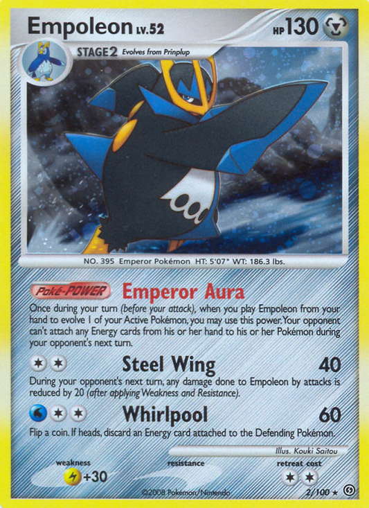 Empoleon 2/100 Rare Holo | Stormfront | Pokemon Card