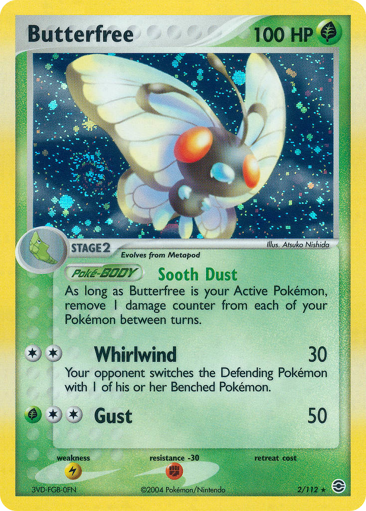 Butterfree 2/112 Rare Holo | FireRed & LeafGreen | Pokemon Card