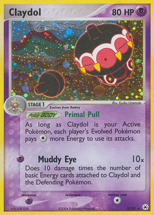 Claydol 2/101 Rare Holo | Hidden Legends | Pokemon Card