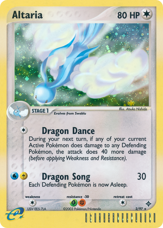 Altaria 2/97 Rare Holo | Dragon | Pokemon Card