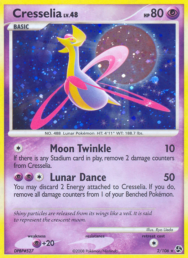 Cresselia 2/106 Rare Holo | Great Encounters | Pokemon Card